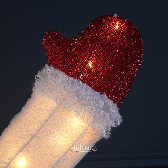 Светодиодная фигура Снеговик - Пожелание Счастья 180*70 см, 200 теплых белых LED ламп, IP44 Winter Deco