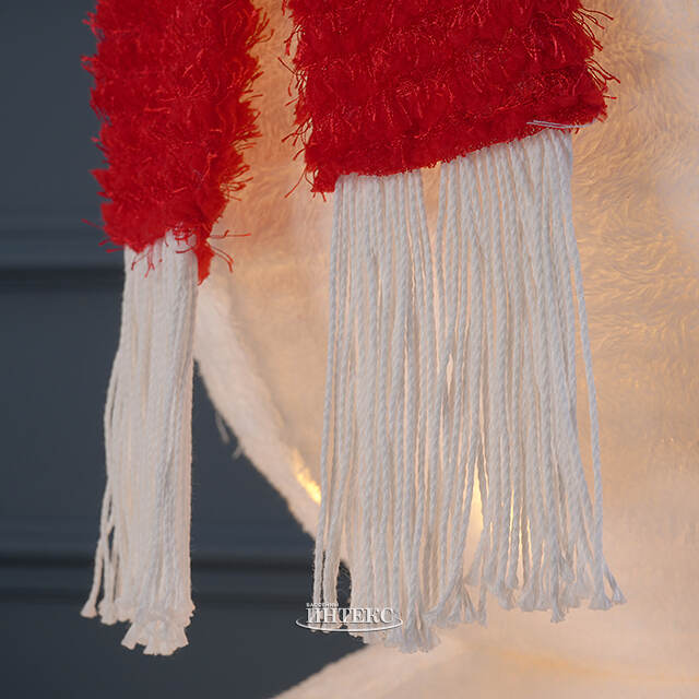 Светодиодная фигура Снеговик - Пожелание Счастья 180*70 см, 200 теплых белых LED ламп, IP44 Winter Deco