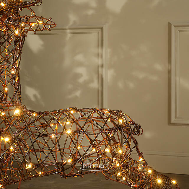 Светодиодная фигура Олень Роки 92 см, 120 теплых белых LED ламп, IP44 Winter Deco