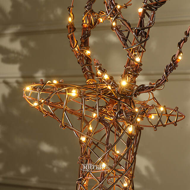 Светодиодная фигура Олень Роки 92 см, 120 теплых белых LED ламп, IP44 Winter Deco