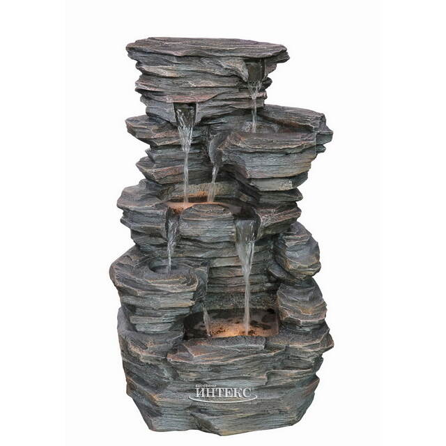 Садовый фонтан Монтесано 70 см с LED подсветкой Winter Deco