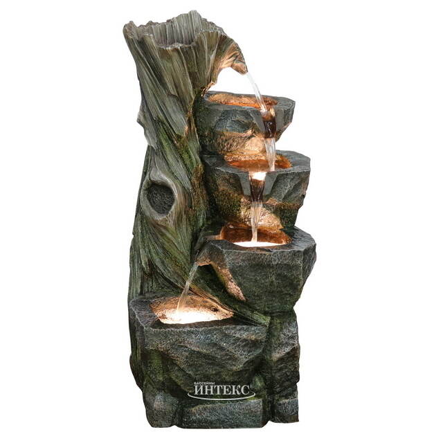 Садовый фонтан Сент-Вержен 74 см с LED подсветкой Winter Deco