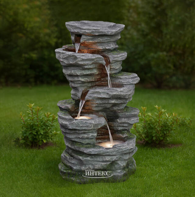 Садовый фонтан Гринстед 102 см с LED подсветкой Winter Deco