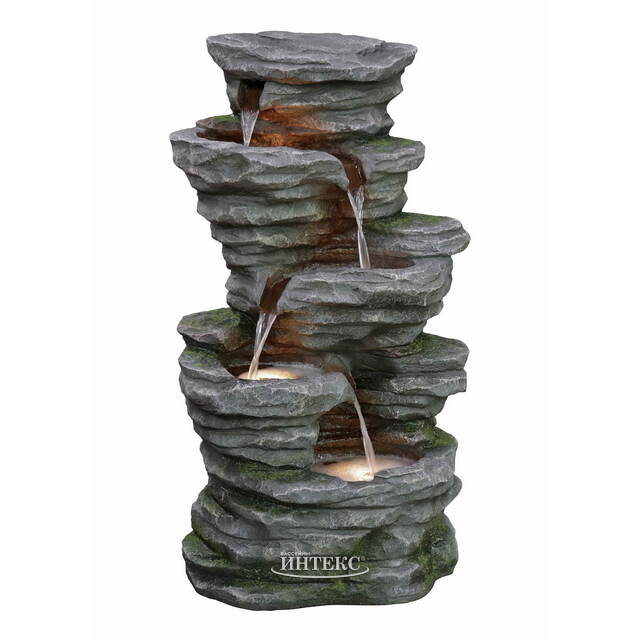 Садовый фонтан Гринстед 102 см с LED подсветкой Winter Deco