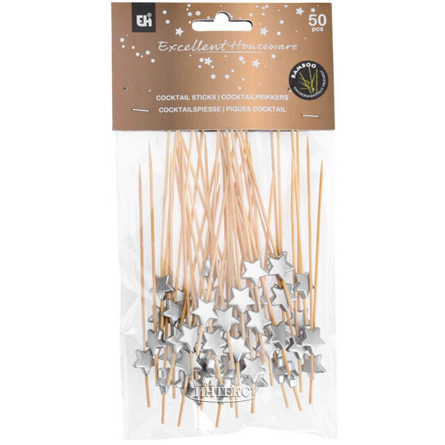 Шпажки для канапе Silver Stars 12 см, 50 шт Koopman