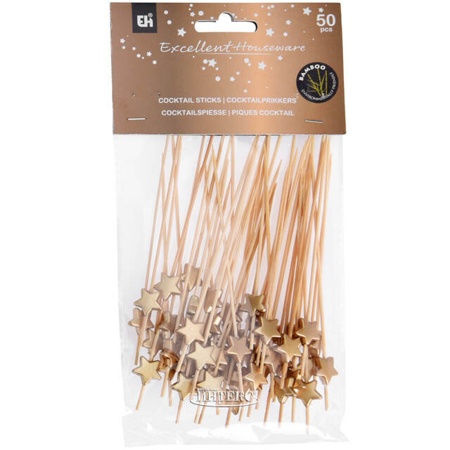 Шпажки для канапе Golden Stars 12 см, 50 шт Koopman