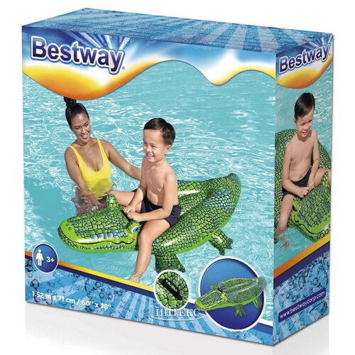 Надувная игрушка для плавания Buddy Croco 152*71 см Bestway