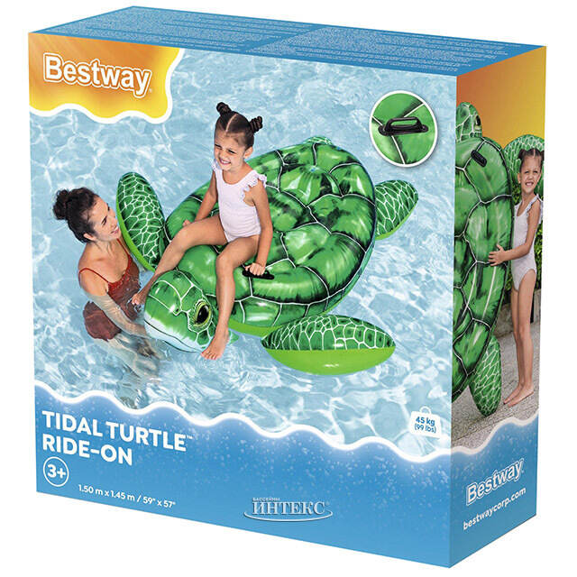 Надувная игрушка для плавания Черепаха 150*145 см Bestway