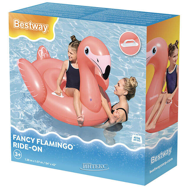 Надувная игрушка для плавания Фламинго 138*107 см Bestway