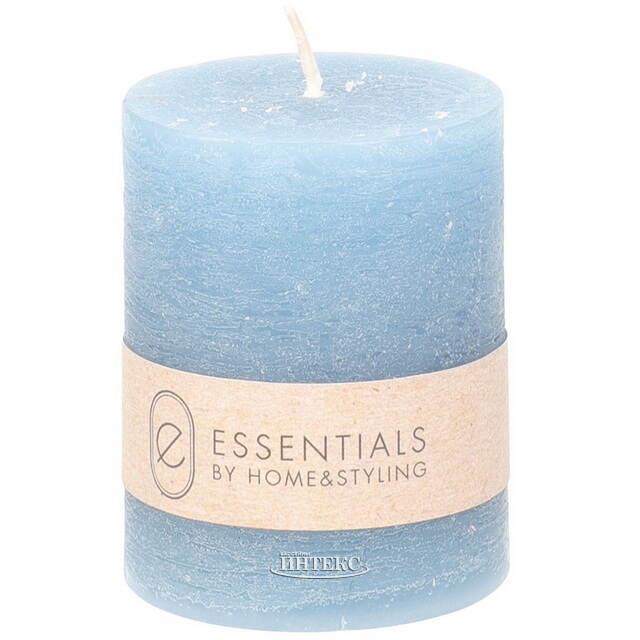 Декоративная свеча Рикардо 5*4 см нежно-голубая Koopman