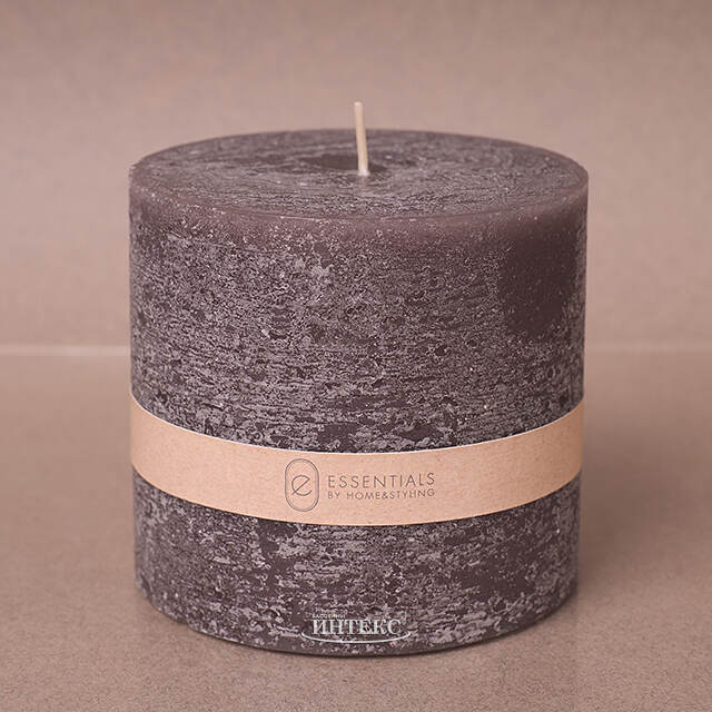 Декоративная свеча Рикардо 10*9 см графит Koopman