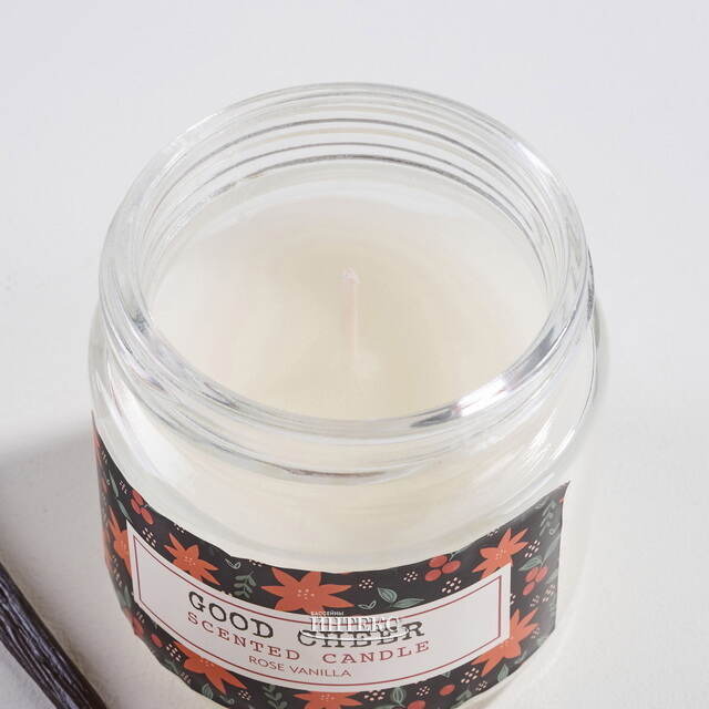 Ароматическая свеча Good Cheer: Роза и Ваниль 6 см Koopman