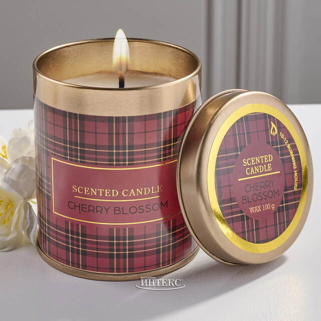 Ароматическая свеча Cherry Blossom 8 см Koopman