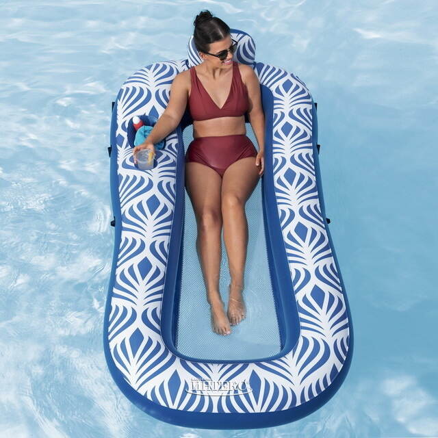 Надувной матрас для плавания Shaded Lounge 198*112 см с навесом и сетчатым дном Bestway (Бествей)