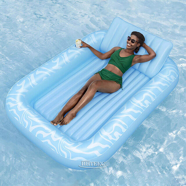 Надувной шезлонг для плавания Tanning Lounge 214*155 см Bestway