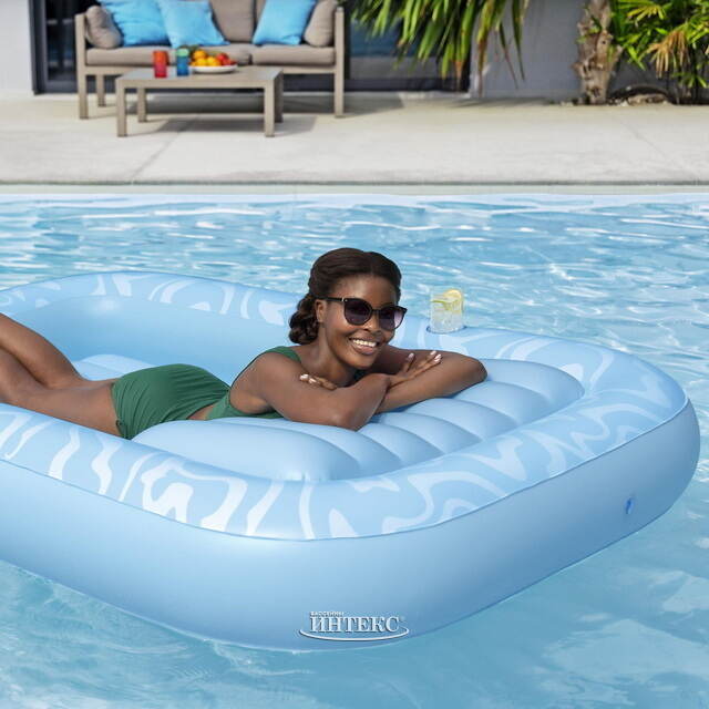 Надувной шезлонг для плавания Tanning Lounge 214*155 см Bestway