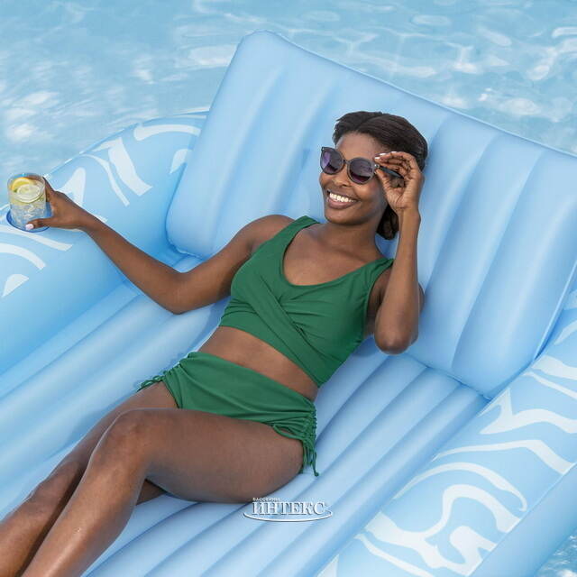Надувной шезлонг для плавания Tanning Lounge 214*155 см Bestway