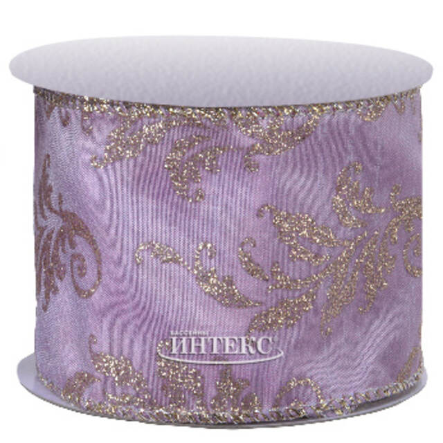 Декоративная лента Lilla Lunare: Цветочный узор 270*6 см Kaemingk