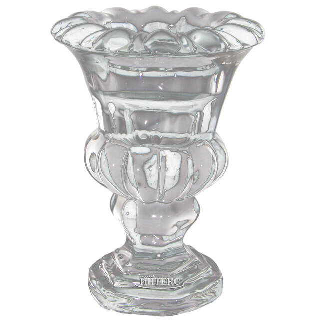Стеклянный подсвечник Афина 11 см дымчатый ShiShi (ШиШи)