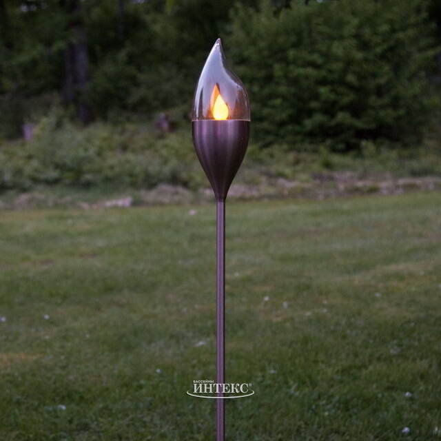 Садовый солнечный светильник Solar Olympus 115*8.5 см медный, IP44 Star Trading