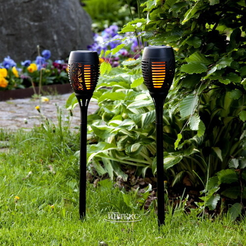 Садовые солнечные светильники Solar Arutua 50*9 см, 2 шт, с эффектом живого пламени, IP44 Star Trading