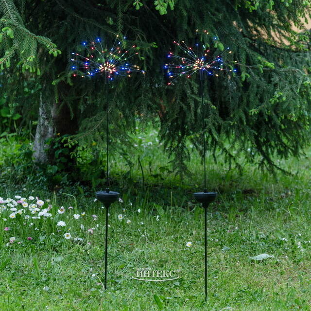 Садовый светильник на солнечной батарее Solar Glory Firework 100*26 см, 90 разноцветных LED ламп, IP44 Star Trading