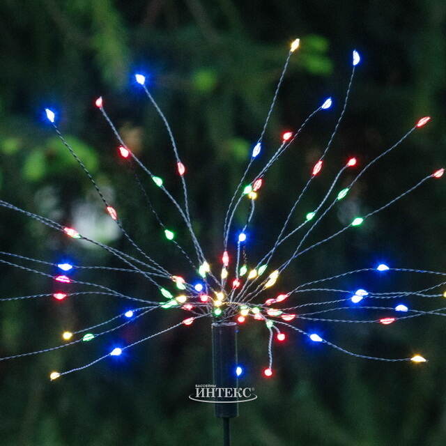 Садовый светильник на солнечной батарее Solar Glory Firework 100*26 см, 90 разноцветных LED ламп, IP44 Star Trading