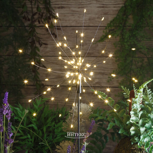 Садовый светильник на солнечной батарее Solar Glory Firework 100*26 см, 90 теплых белых LED ламп, IP44 Star Trading