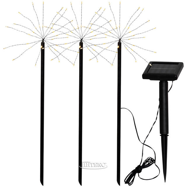Садовые солнечные светильники Solar Firework 40*14 см, 90 теплых белых LED, 3 шт, IP44 Star Trading