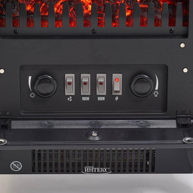 Декоративный камин с обогревом Garette 54*42 см, диммер Kaemingk