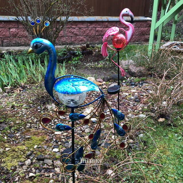 Садовый светильник Solar Peacock на солнечной батарее 80 см, IP44 Star Trading