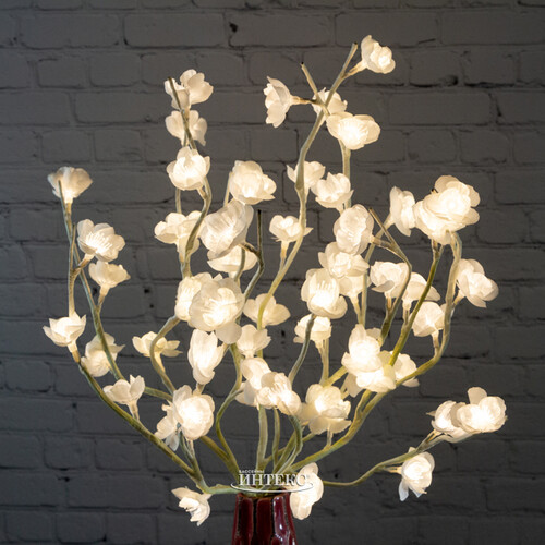 Светящийся букет Цветущая вишня 50 см, 60 теплых белых LED ламп Kaemingk