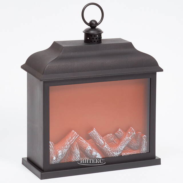 Декоративный светильник-фонарь Камин Bellatrix 35*30 см, на батарейках Kaemingk