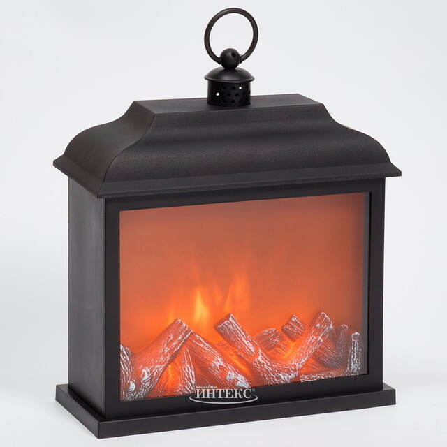 Декоративный светильник-фонарь Камин Bellatrix 35*30 см, на батарейках Kaemingk