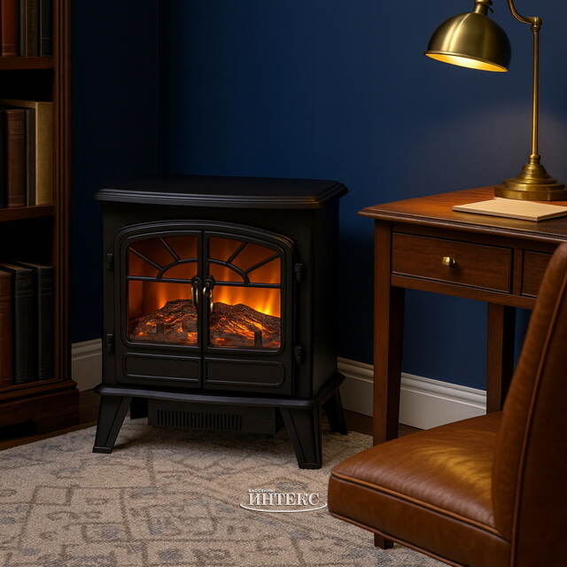 Электрический камин с обогревом Windbrook 56*51 см, диммер Kaemingk