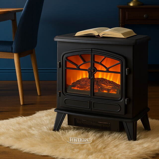 Электрический камин с обогревом Windbrook 56*51 см, диммер Kaemingk