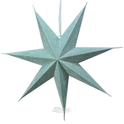 Бумажная звезда-фонарик Velvet Nova Mint 60 см Kaemingk