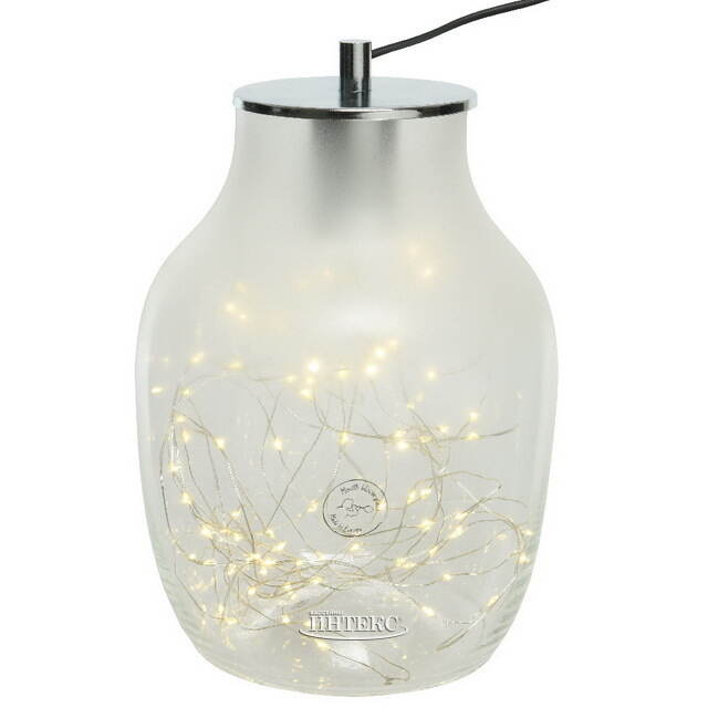 Гирлянда-крышка для банки Лучи Росы 10 см, 80 теплых белых мини LED ламп, IP20 Kaemingk