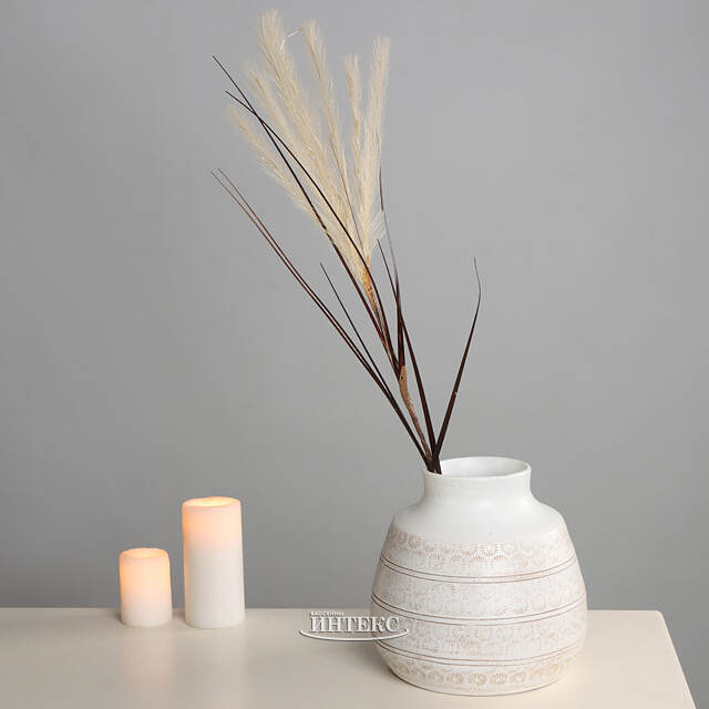 Светящаяся ветка для декора Шоколадный Латте 70 см, теплые белые LED лампы, на батарейках Kaemingk (Кейминг)