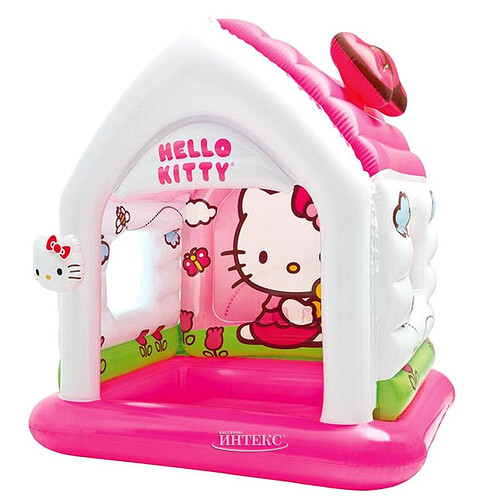 Игровой центр Домик Hello Kitty, 137*109*122 см INTEX