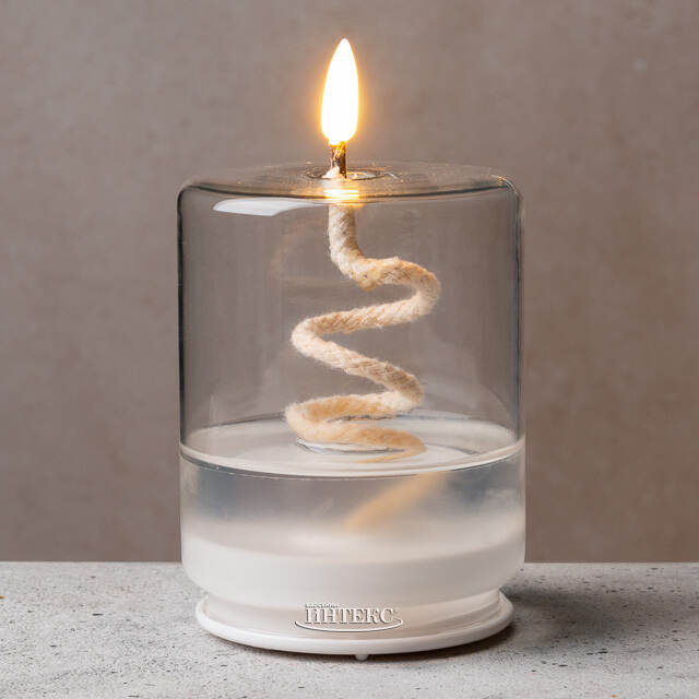 Светодиодная свеча с имитацией пламени Эриче 14 см на батарейках, таймер, стекло Kaemingk