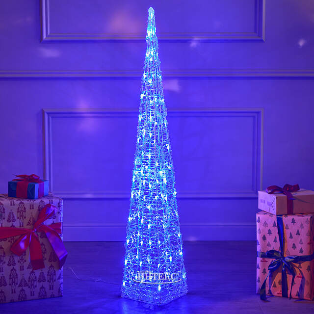 Светящаяся фигура Елка Cone Light 120 см, 80 разноцветных RGB LED ламп, IP44 Kaemingk