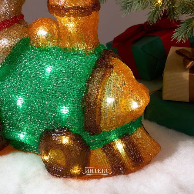 Светящаяся фигура Олень Рудольф - Christmas Train 37 см, 50 LED ламп, IP44 Kaemingk