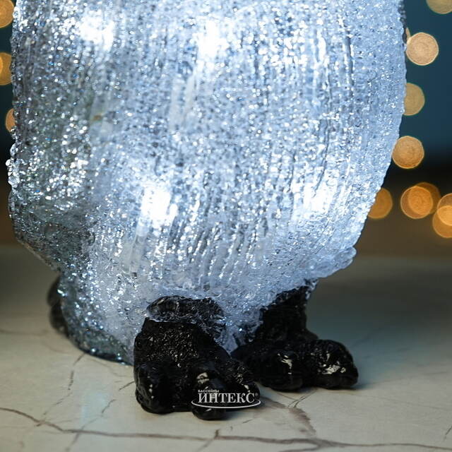 Светодиодная фигура Сова Лорри 21 см, 20 холодных белых LED ламп, на батарейках, IP44 Kaemingk