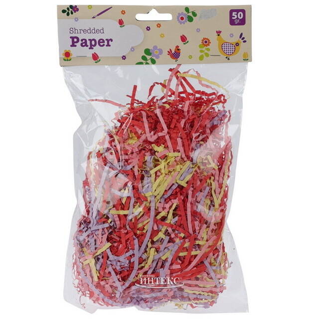 Декоративный наполнитель Папье красный микс, 50 г Koopman