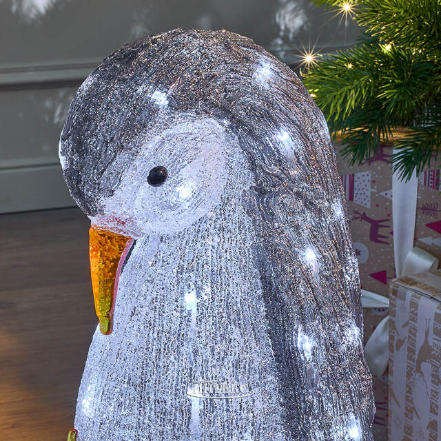 Акриловая фигура Пингвин с Малышом 47 см, 60 LED ламп, IP44 Kaemingk