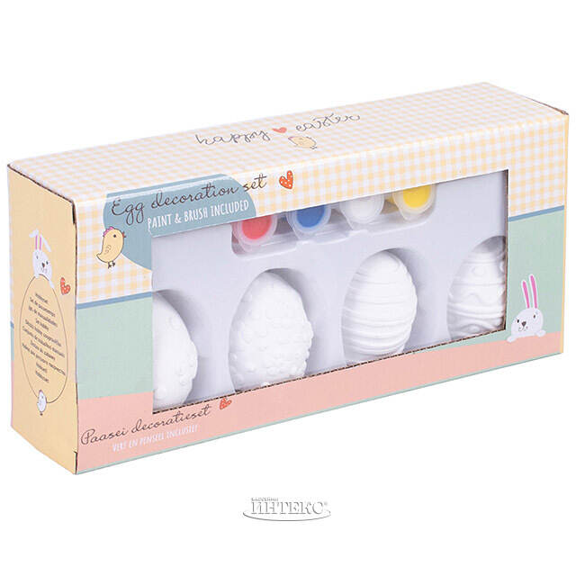 Пасхальные украшения Яйца для раскрашивания Miracle, 4 шт Koopman