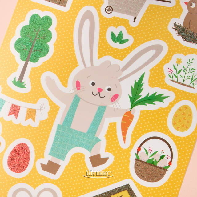 Пасхальные наклейки Яркая Весна 29*20 см, 2 листа Koopman (Купман)