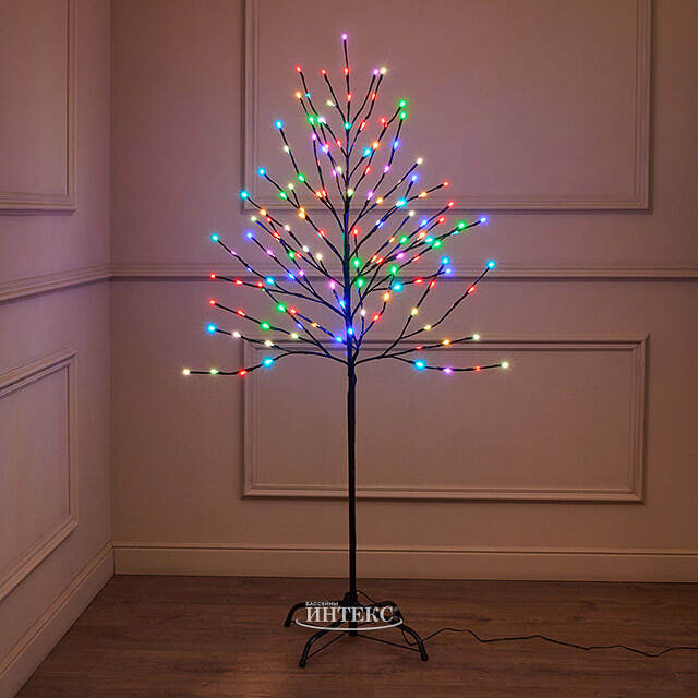 Светодиодное дерево Фейерик 150 см, 150 разноцветных RGB LED ламп, контроллер, IP44 Kaemingk (Кейминг)