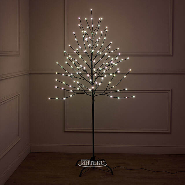 Светодиодное дерево Фейерик 150 см, 150 разноцветных RGB LED ламп, контроллер, IP44 Kaemingk (Кейминг)